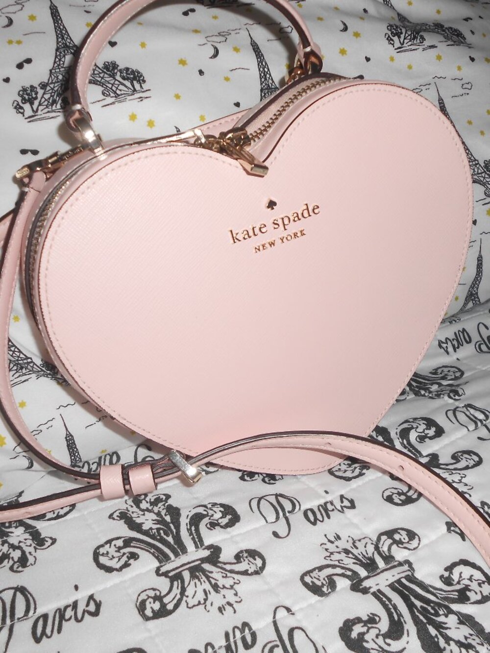 NWOT Limited Edition Kate Spade New York Love Shack Heart Leather Crossbody Pink